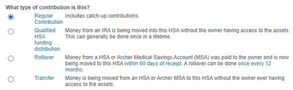 hsa contributions